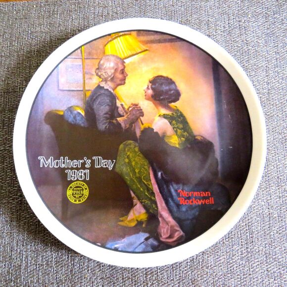 Norman Rockwell Vtg 1981 "Mother's Day" Ltd Edition Collector's Plate EUC - Picture 1 of 2